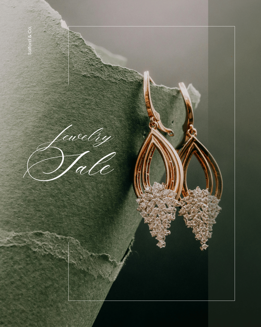 Elegant Gold Drop Earrings with Diamond Cluster Design