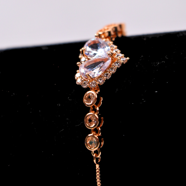 Adjustable Rose Gold Slider Bracelet