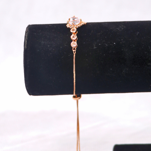 Adjustable Rose Gold Slider Bracelet