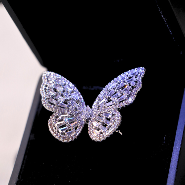 Butterfly Promise Ring with LED Light-Up Gift Box