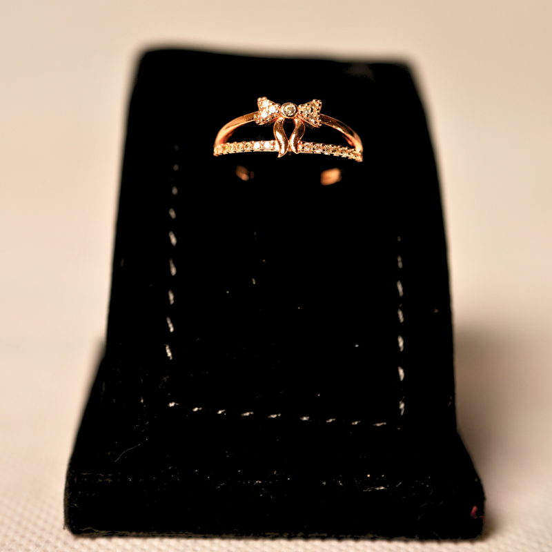 The Rose Gold Bow Ring