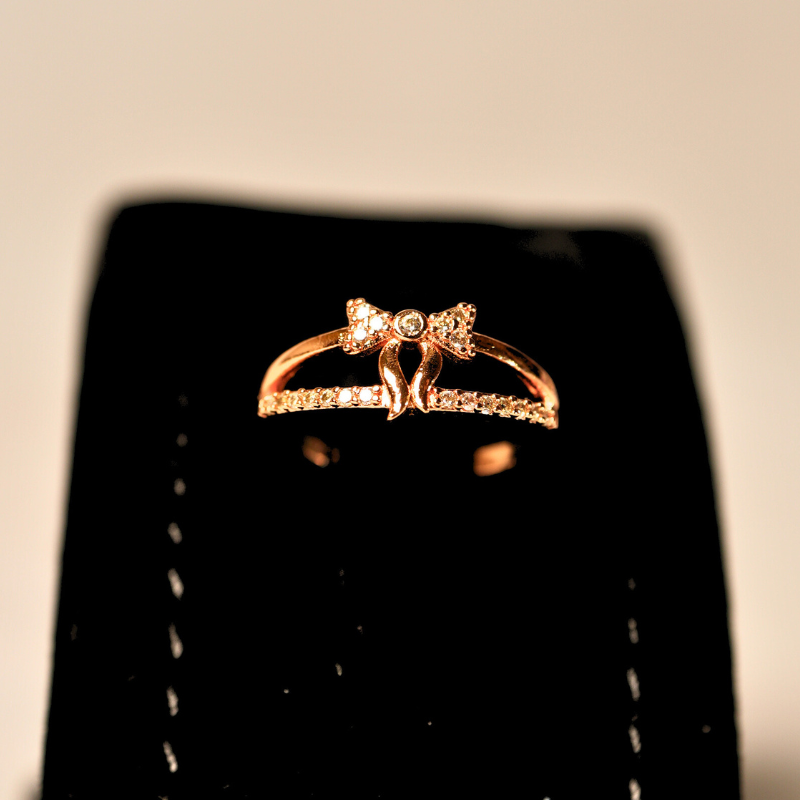 The Rose Gold Bow Ring